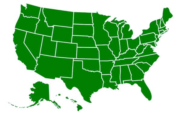 United States Outline Jade